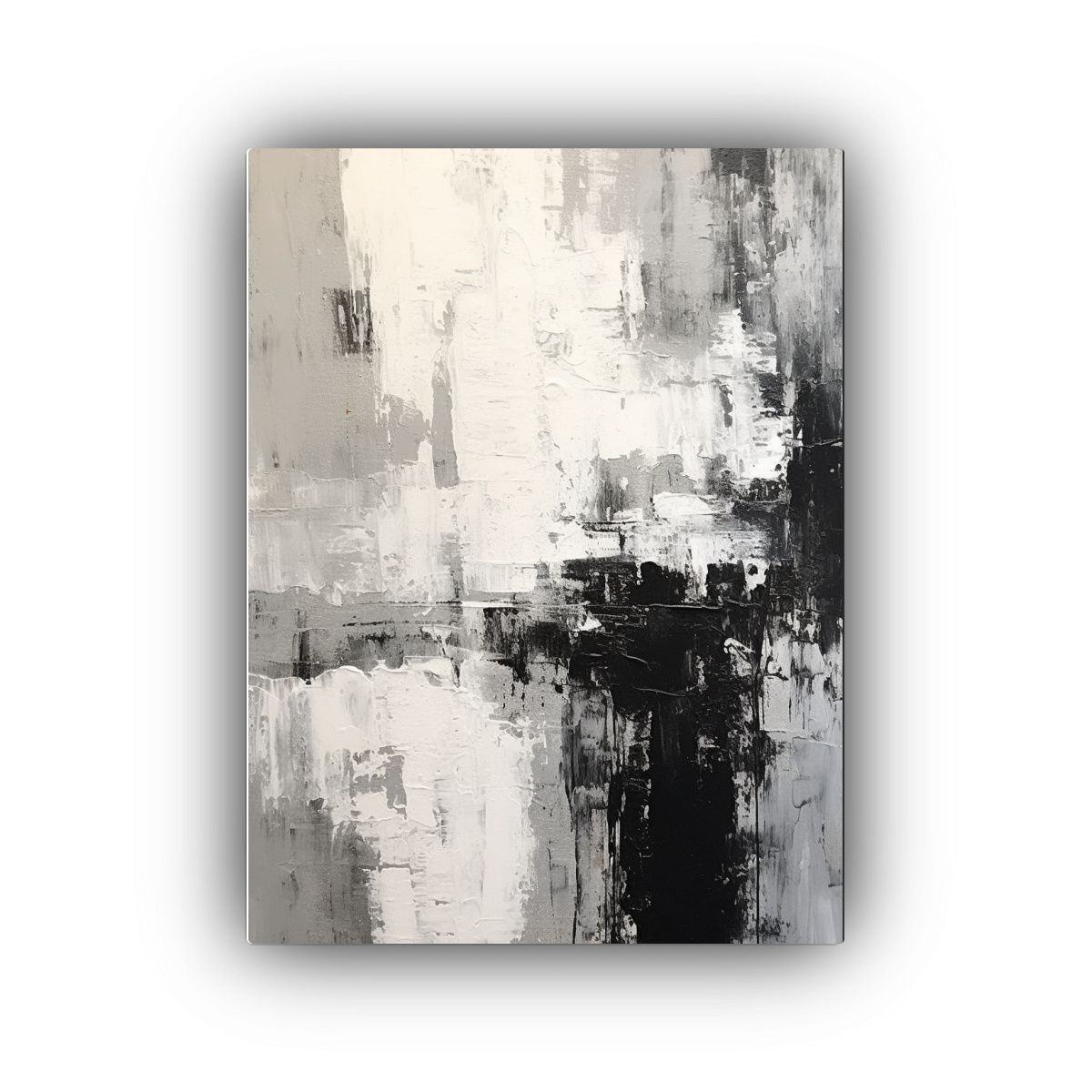 GENERICO - Cuadro Decorativo Abstracto Pintado Por Artista 80x120 Cm