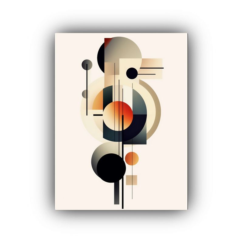 GENERICO - Cuadros Decorativos Minimalistas De Formas 80x120 Cm