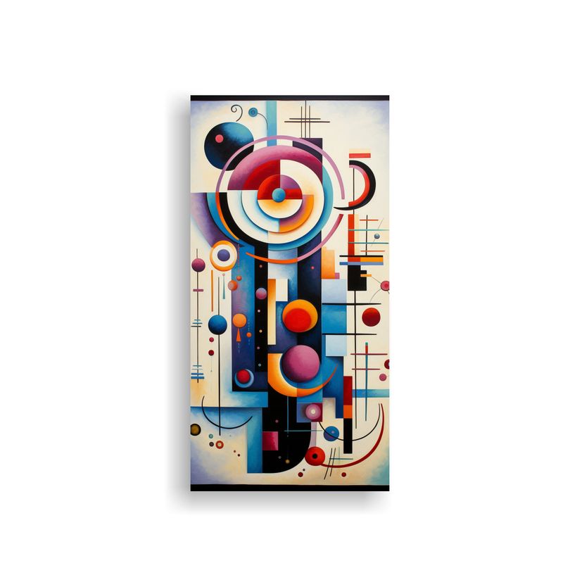 GENERICO - Pintura Abstracta Kandinsky Arte Grafico En 60x120 Cm