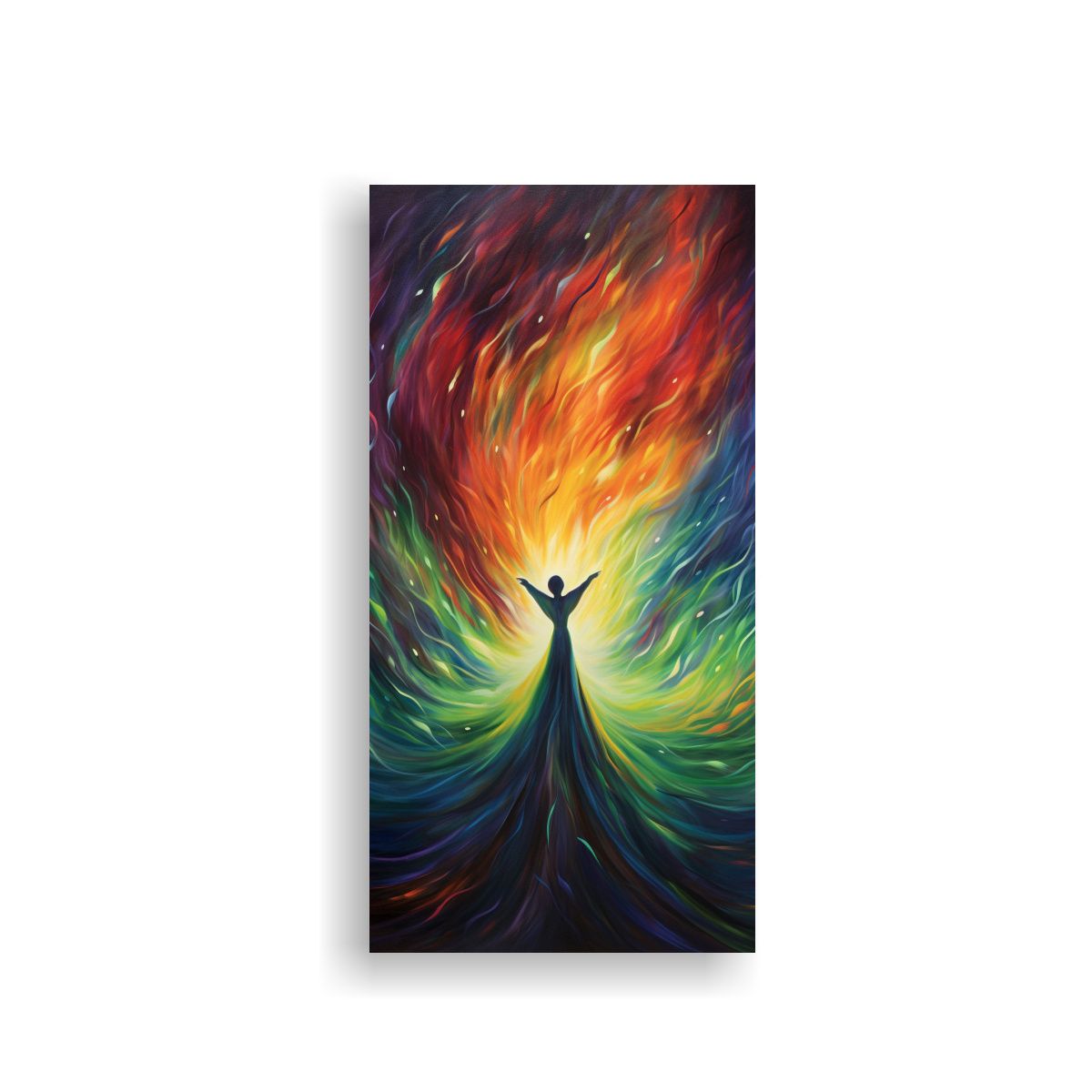 GENERICO - Cuadro Abstracto De Danza Estética De Las Luces 30x60 Cm