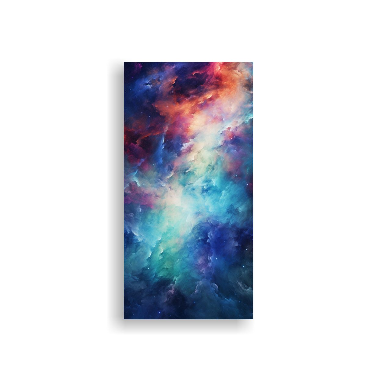 GENERICO - Cuadro Tela Sublimada Abstracción Cósmica De 50x100 Cm