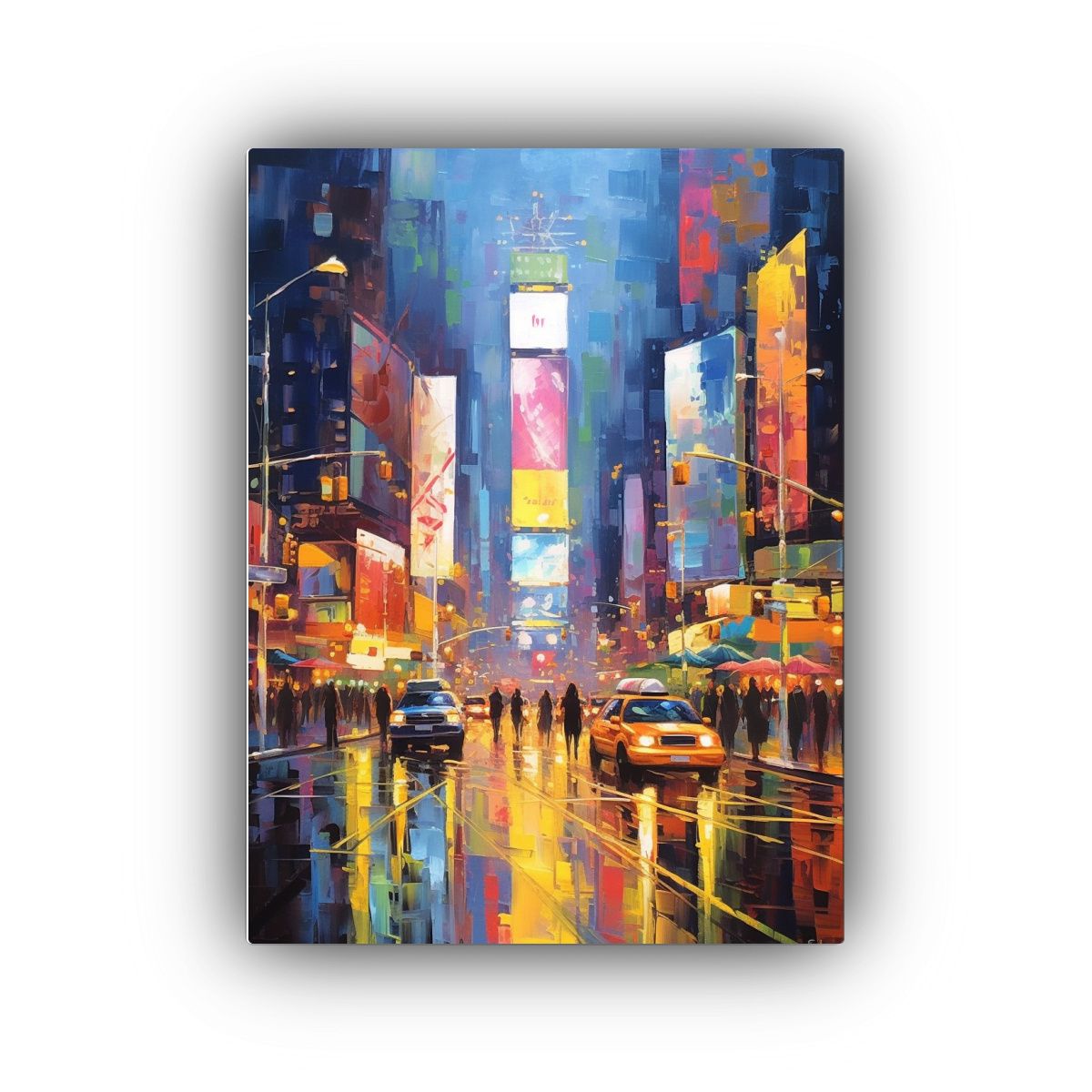 GENERICO - Lienzo Moderno Estilo Urbano Ambicioso Con Una C 80x120 Cm