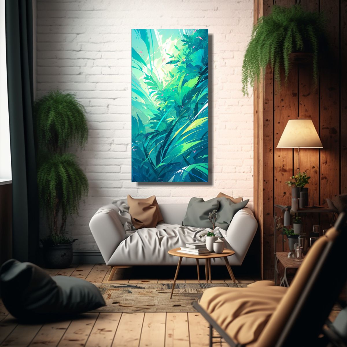 GENERICO - Pinturas De Decoración Para Salón Con Lienzo 40x80 Cm