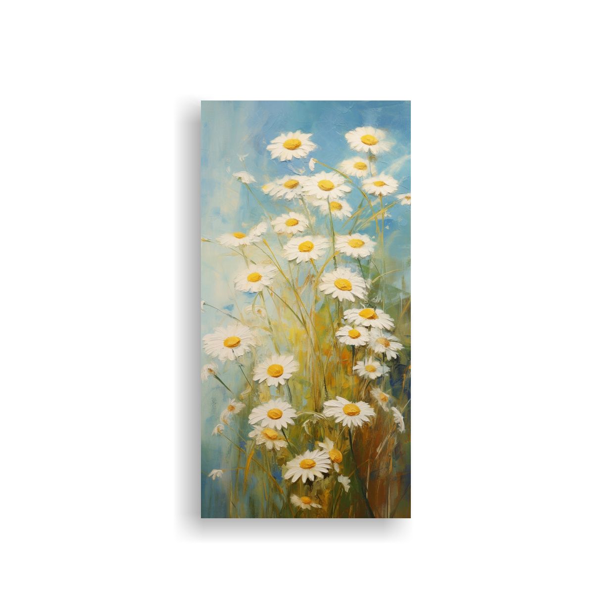 GENERICO - Pintura Abstracta En óleo De Hierbas De 40x80 Cm