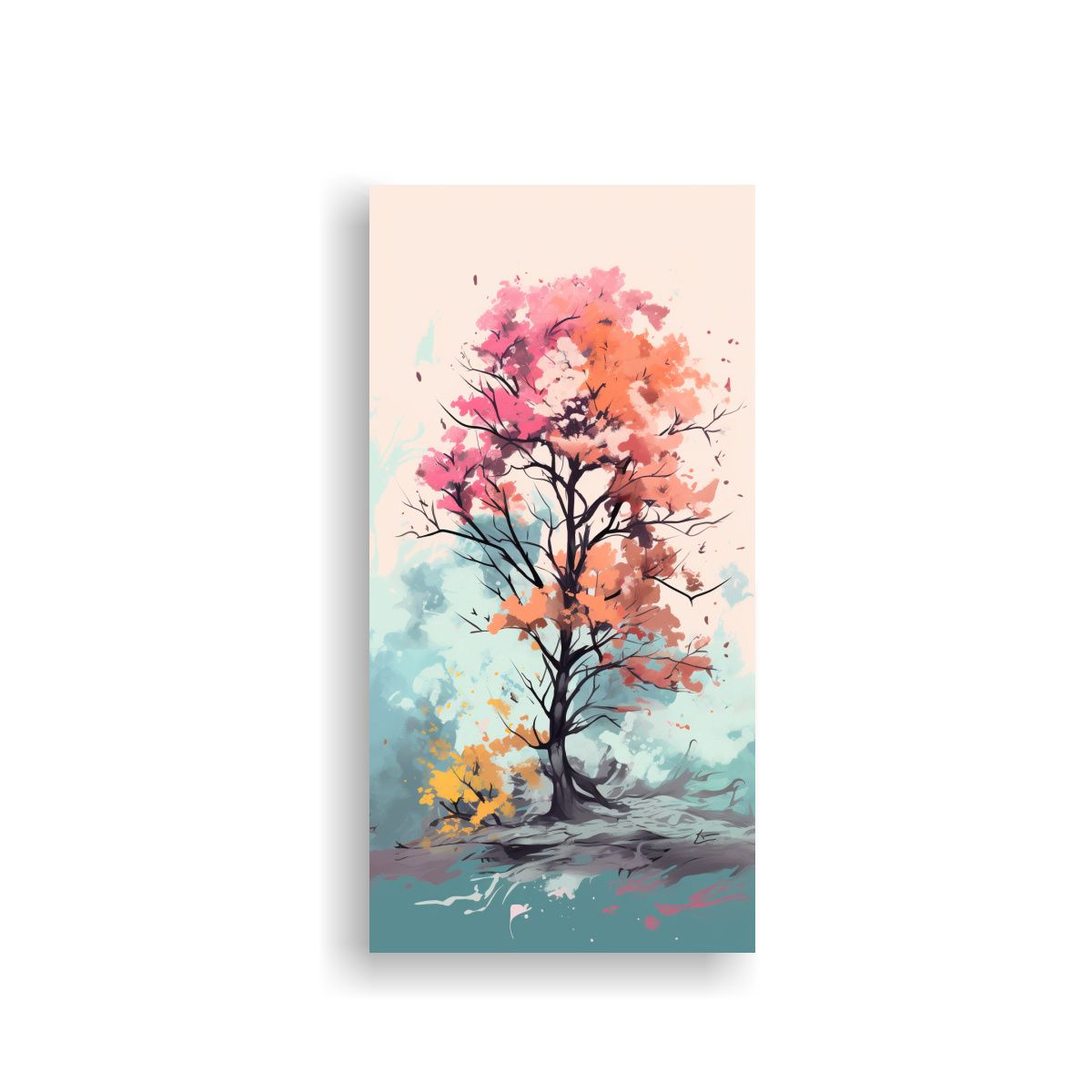 GENERICO - Pintura Decorativa De Un Majestuoso Lienzo 20x40 Cm