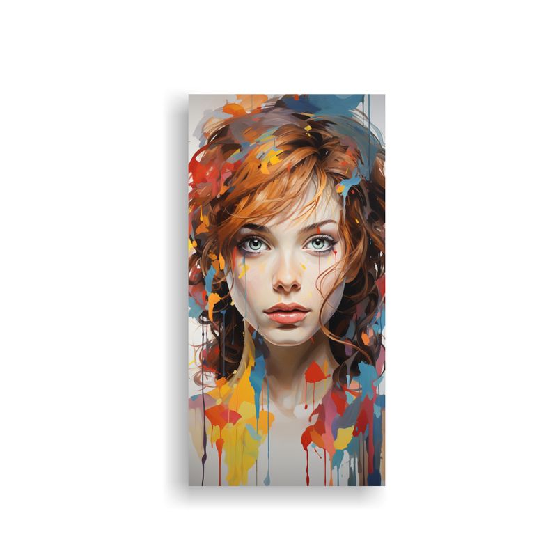 GENERICO - Pintura Decorativa De Una Niña Comiendo Con 70x140 Cm