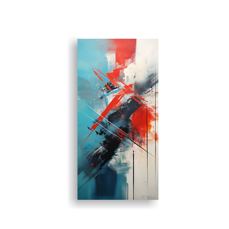 GENERICO - Cuadro Vanguardia Intenso Arte Abstracto XXL 30x60 Cm
