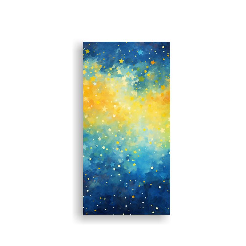 GENERICO - 1 Cuadro Nocturno Impresionista Del Cielo 80x160 Cm