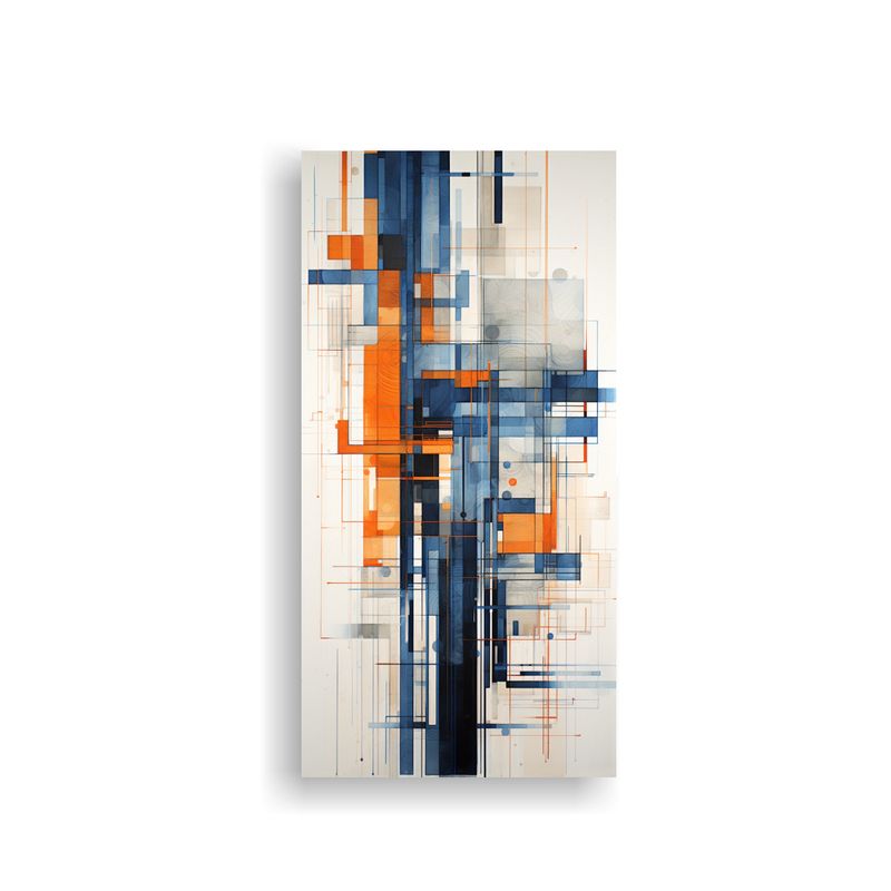GENERICO - Arte Moderno De Pared Con Diseño Abstracto En 80x160 Cm