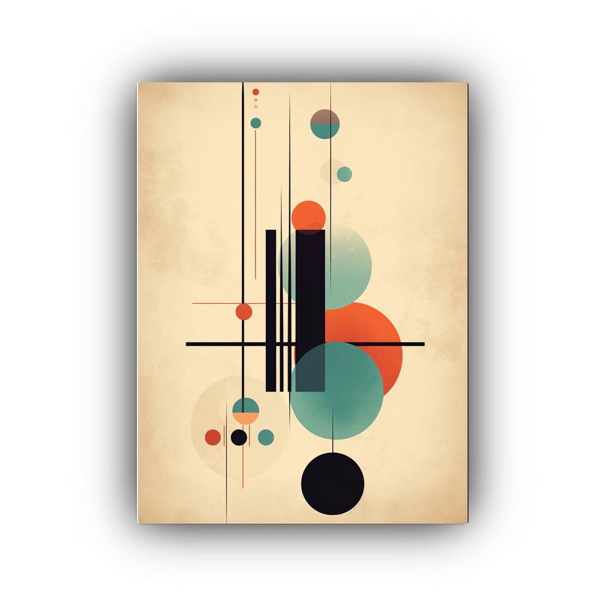 GENERICO - Lienzo Abstracto Contemporáneo Moderno Li 80x120 Cm