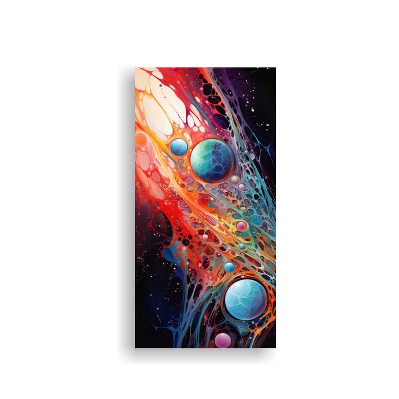 GENERICO - Cuadro De Arte Abstracto Armonía Cósmica Y 60x120 Cm