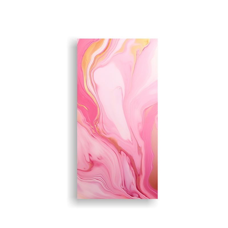GENERICO - Pintura Decorativa Abstracta En Mármol Rosa Y 70x140 Cm