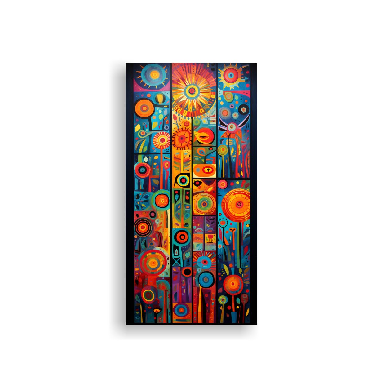 GENERICO - Cuadro Patron Intenso Minimalista Composición 70x140 Cm