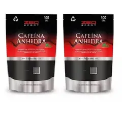 GENERICO - Pack Cafeina Anhidra Pura Zeo Polvo 2x100 Gr Doypack