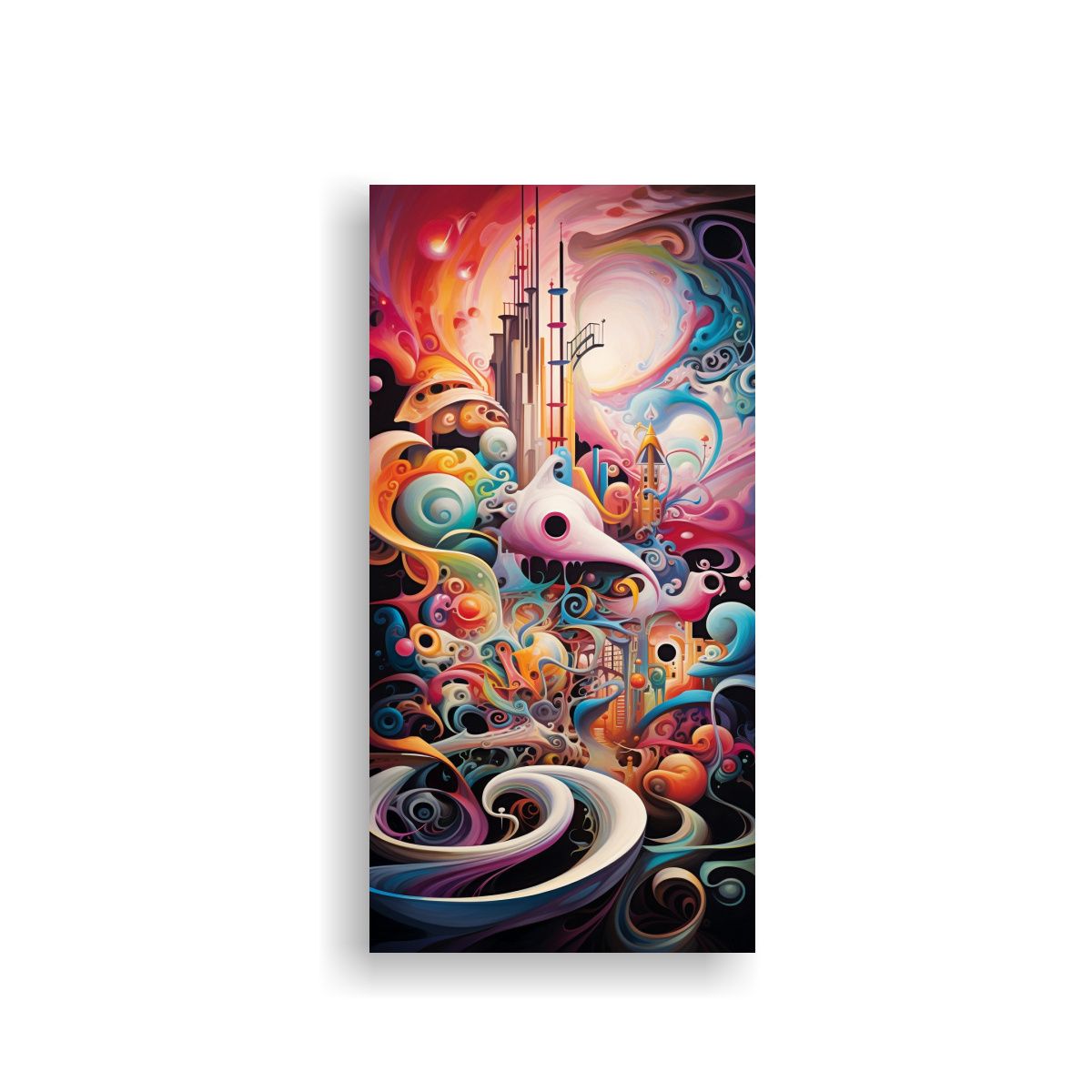 GENERICO - Cuadro Decorativo Abstracto La Danza Surrealista 60x120 Cm