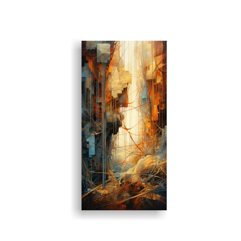 GENERICO - 1 Cuadro De Inspiración Belleza Capas De 70x140 Cm