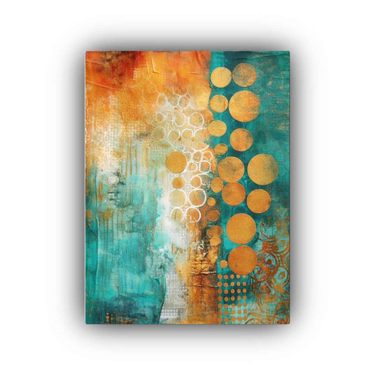 GENERICO - Cuadro Calidos Temática 72 Pinturas Abstractas 80x120 Cm