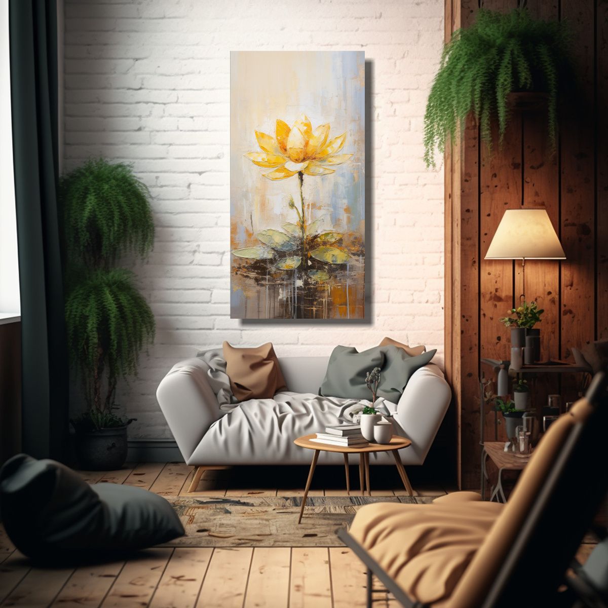 GENERICO - Pintura En Lienzo Estilo Arte De Pared Patron 60x120 Cm