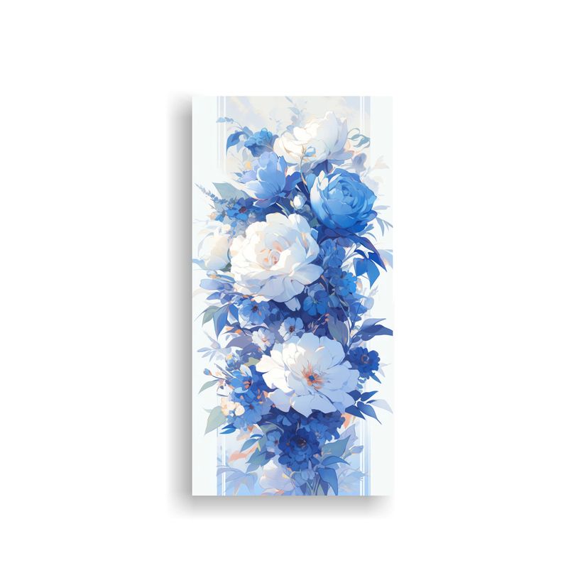 GENERICO - Composición Regalo Blanco Y Azul Inspiración 70x140 Cm