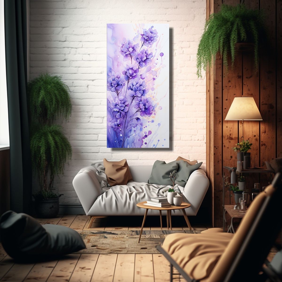 GENERICO - Pinturas Decorativas Con Salpicaduras De Acuarela 70x140 Cm