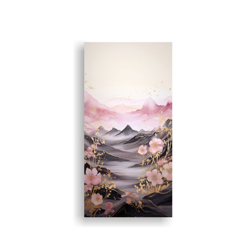 GENERICO - Cuadro Inspiración Interiores Paisaje Montañoso 30x60 Cm