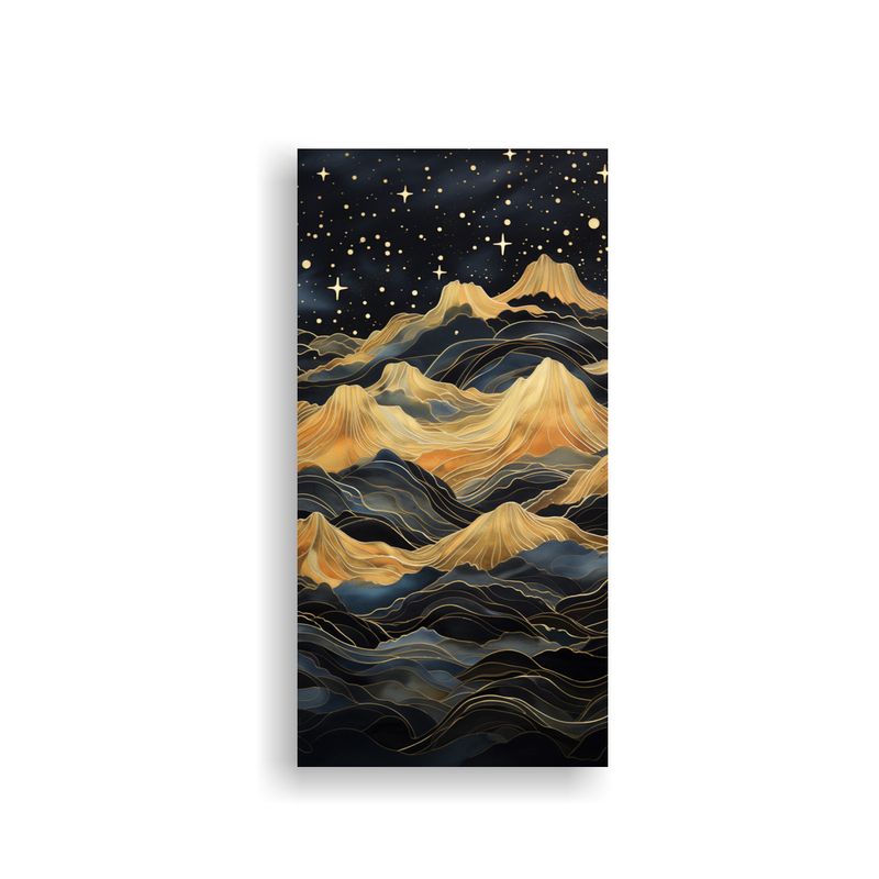 GENERICO - Paisaje Montañoso Con Estilo Elegante 60x120 Cm