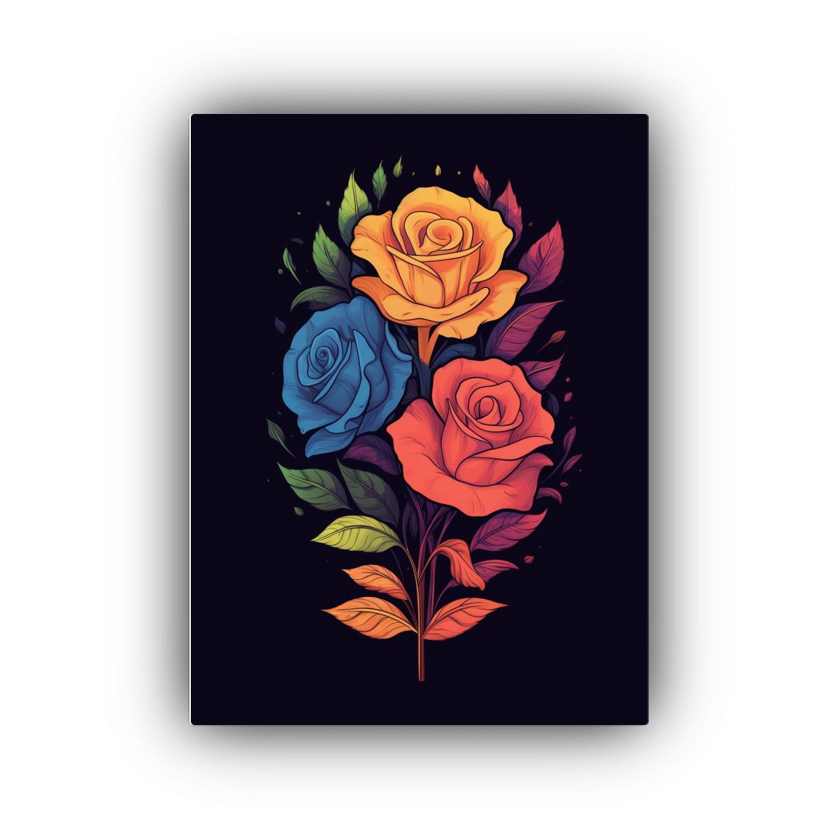 GENERICO - Lienzo De Tela Abstracto Tshirt Con Diseño 80x120 Cm