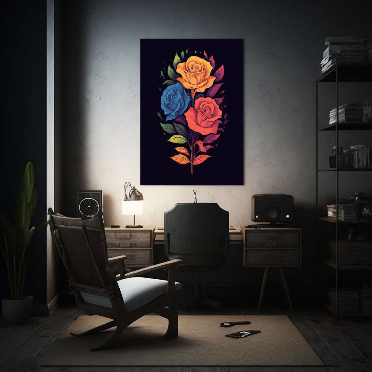 GENERICO - Lienzo De Tela Abstracto Tshirt Con Diseño 80x120 Cm