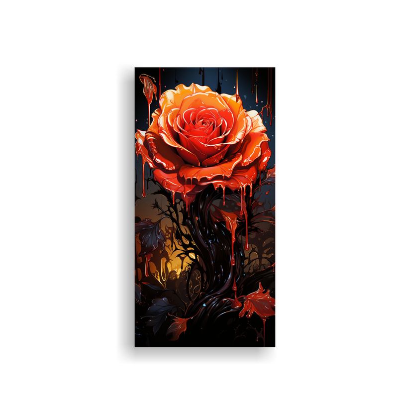 GENERICO - Cuadro Lienzo Composición Personalidad Rosa 50x100 Cm
