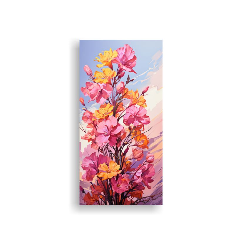GENERICO - Cuadro Protagonismo Rosemary Hierbas Amarillo Y 70x140 Cm