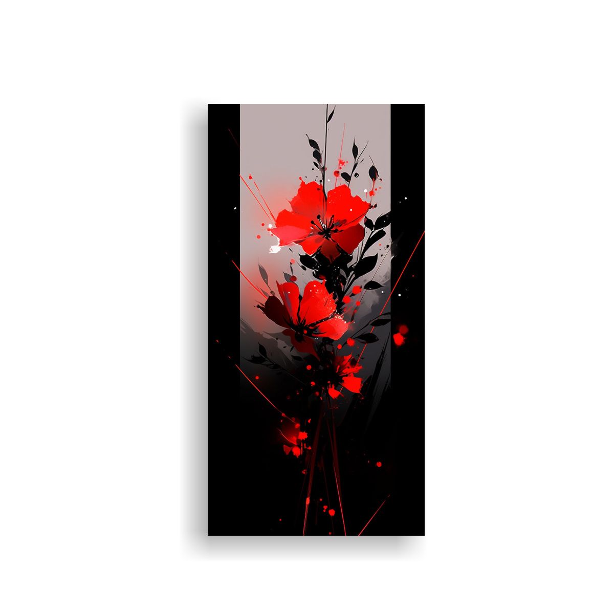 GENERICO - Cuadros Decorativos Estilo Vintage En Rojo Y 20x40 Cm