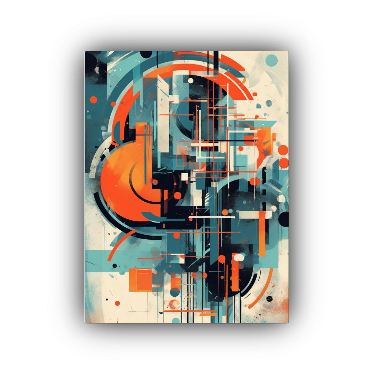 GENERICO - Pintura Decorativa Estilo Bauhaus Mezclado Con 80x120 Cm