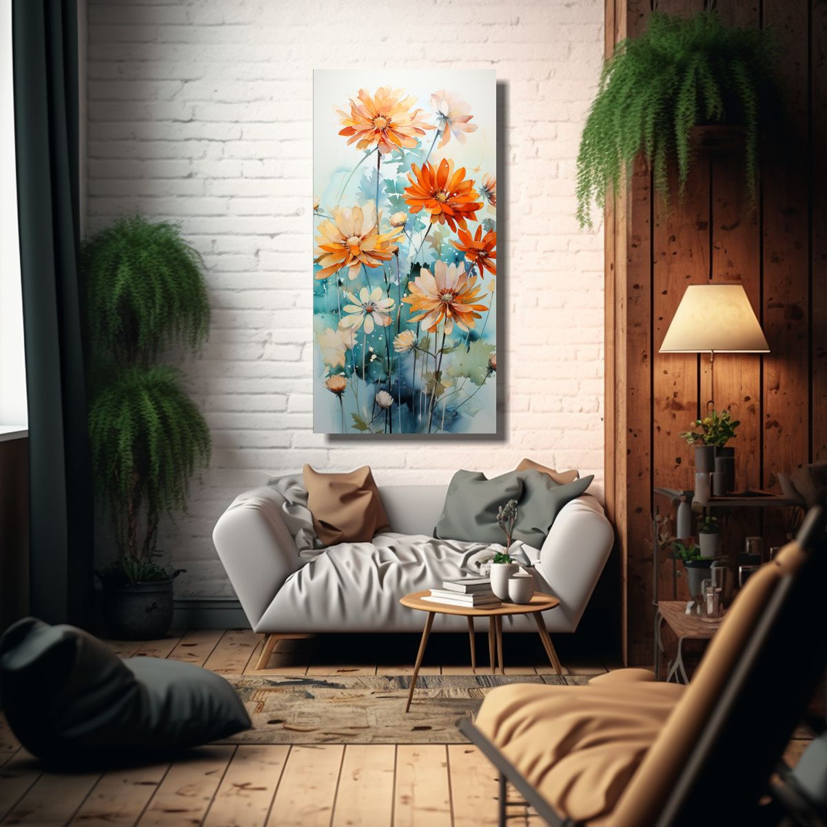 GENERICO - Pintura De Arte De Pared Surrealista En Colores 50x100 Cm