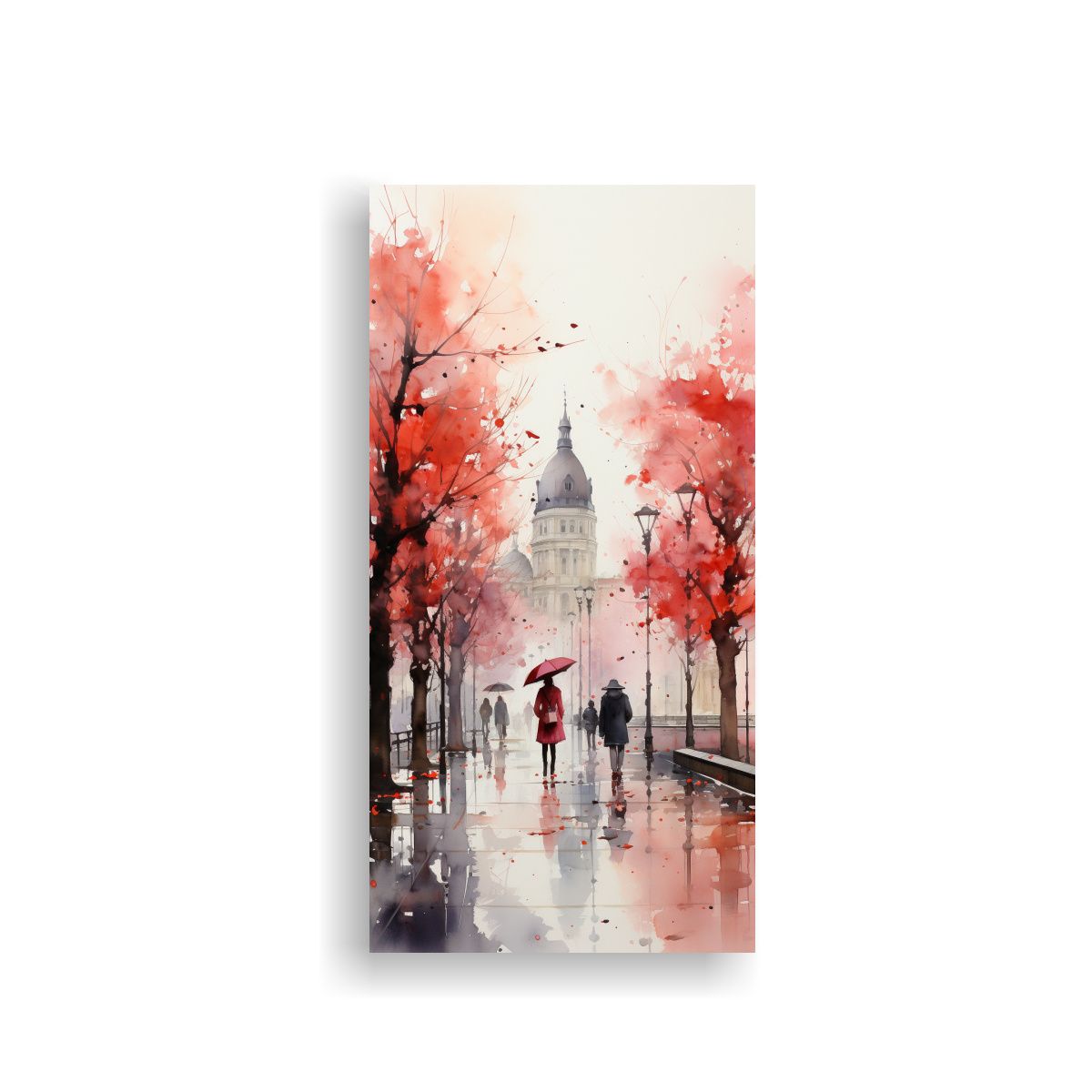 GENERICO - Cuadro Fotografía Intenso De Personas Caminando 20x40 Cm