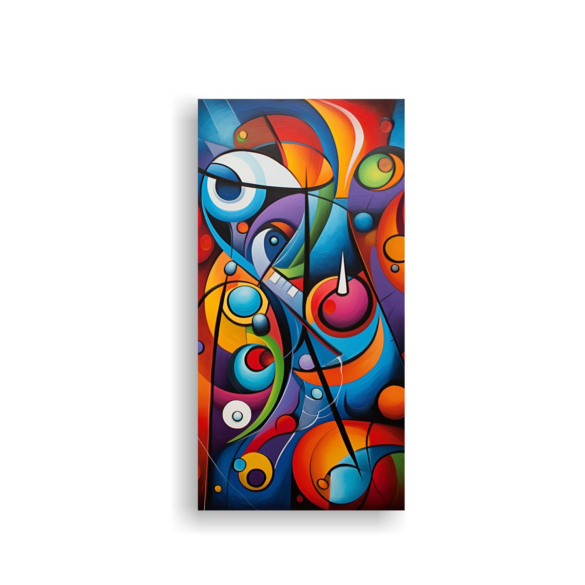 GENERICO - Cuadro Abstracto Colorido Para Dormitorio 70x140 Cm