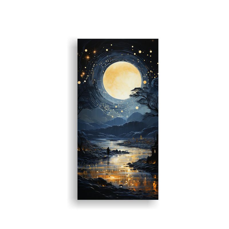 GENERICO - Pintura Creativa Regalo Con Una Luna Cerca De Las 70x140 Cm