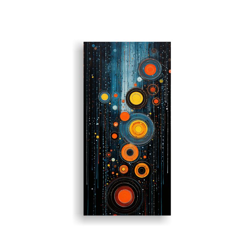 GENERICO - Cuadros Movimiento Fantasía Lluvia Sobre Tejado 50x100 Cm