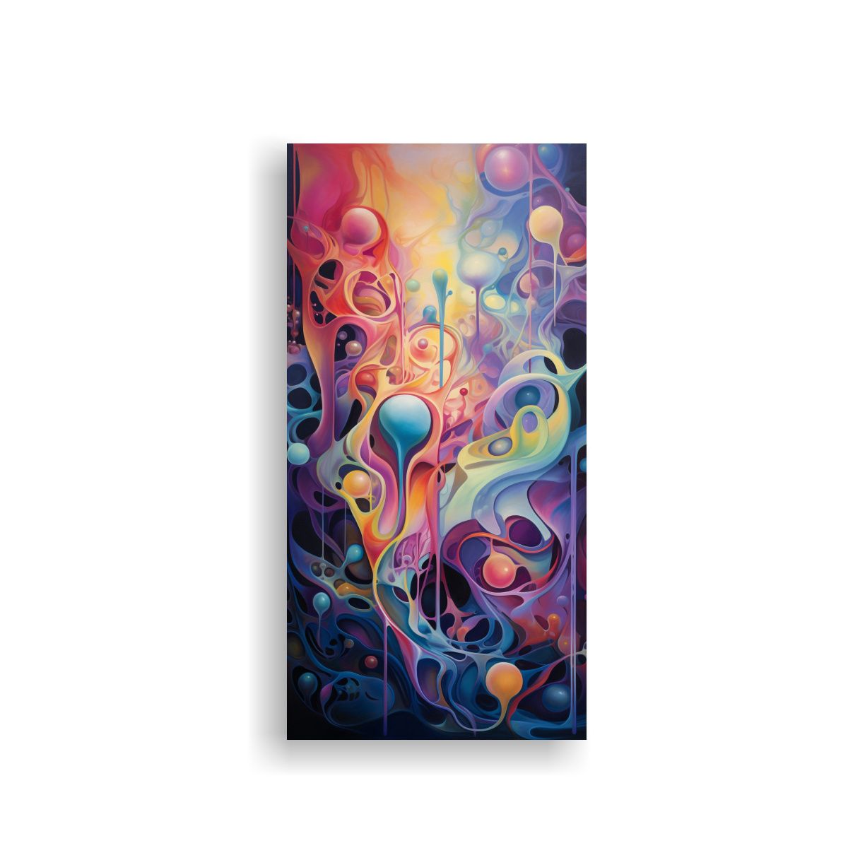 GENERICO - Cuadro Intenso Y Surrealista De Paisaje Onírico 30x60 Cm