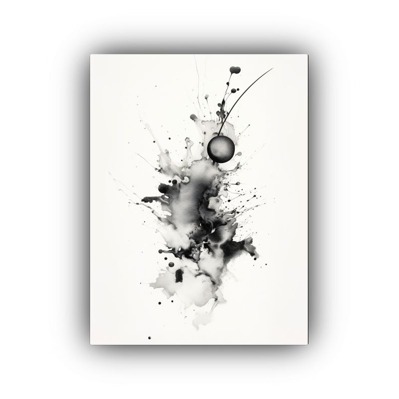 GENERICO - Cuadro Decorativo Floral En Acuarela Sobre Papel 80x120 Cm