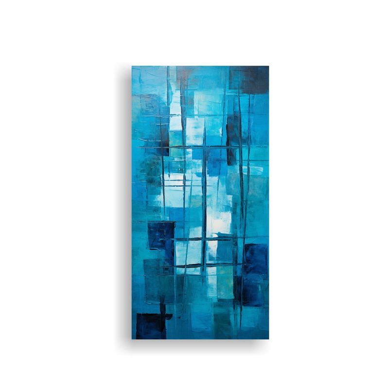 GENERICO - Pinturas Abstractas Turquesa Para Dormitorio De 30x60 Cm