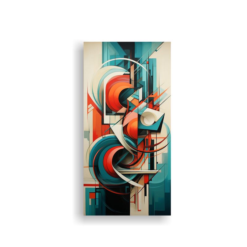GENERICO - Pinturas Abstractas Con Formas Geométricas Para 80x160 Cm