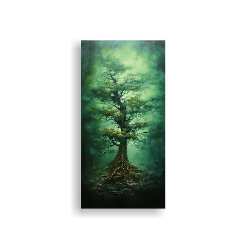 GENERICO - Pintura Abstracta De árbol En Perspectiva 60x120 Cm