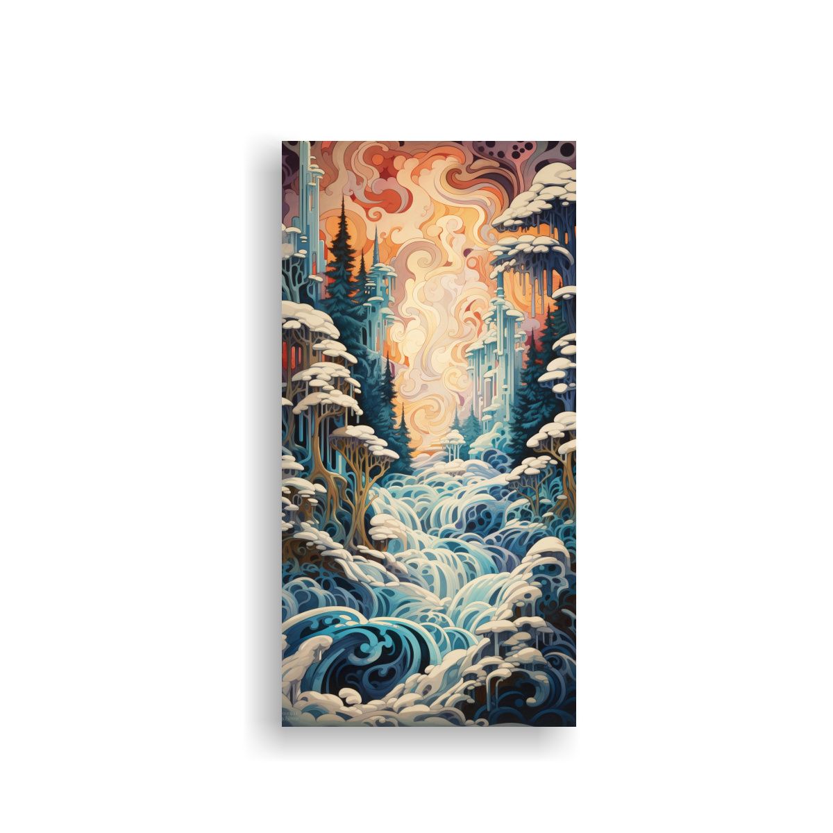 GENERICO - Cuadro Lienzo Expresión Refinada Belleza 50x100 Cm