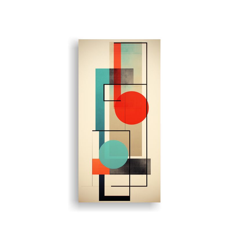 GENERICO - Cuadros Abstractos Geométricos Para Decoración 50x100 Cm