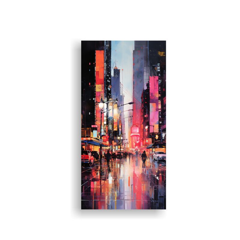GENERICO - Cuadro Abstracto Moderno De Inspiración 50x100 Cm