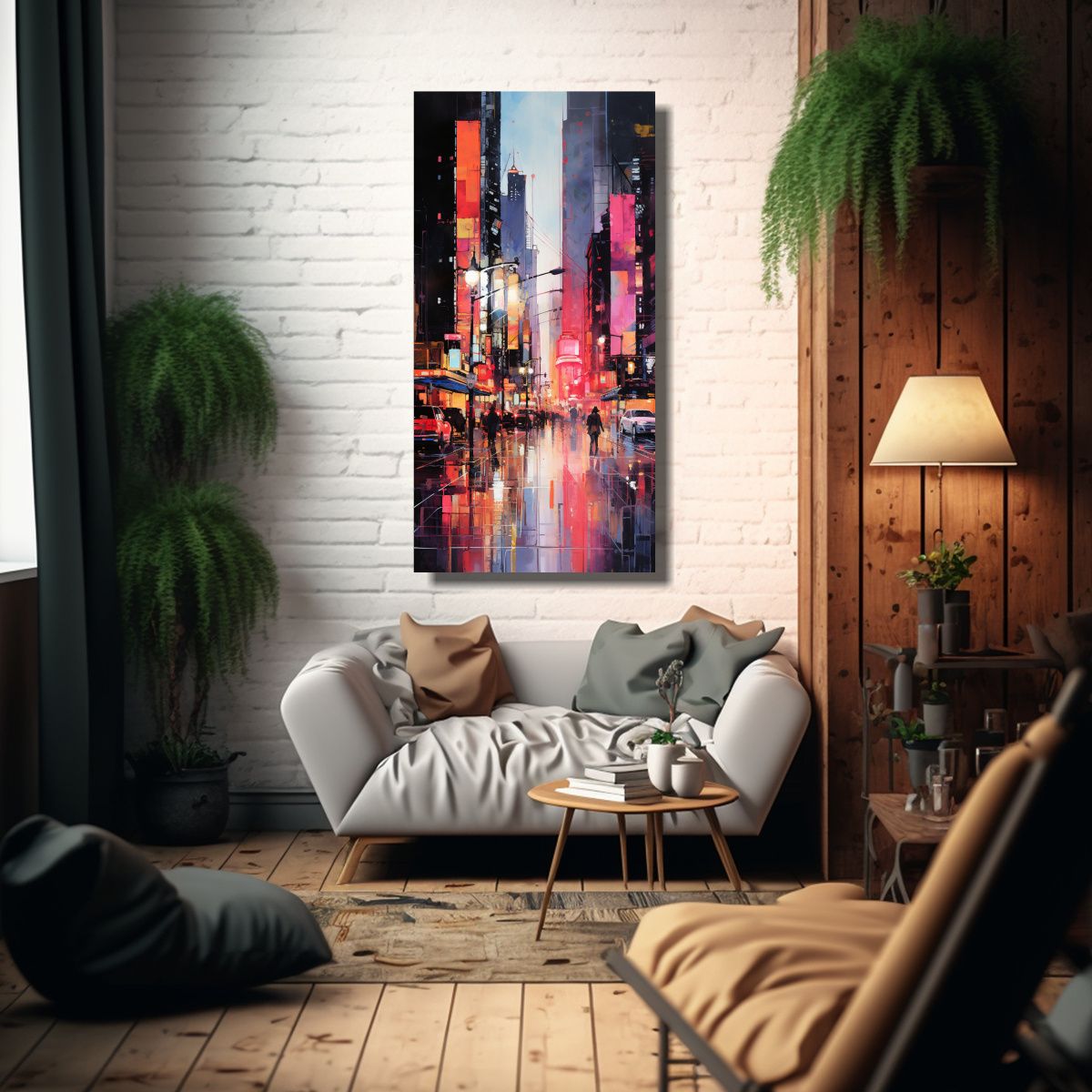 GENERICO - Cuadro Abstracto Moderno De Inspiración 50x100 Cm