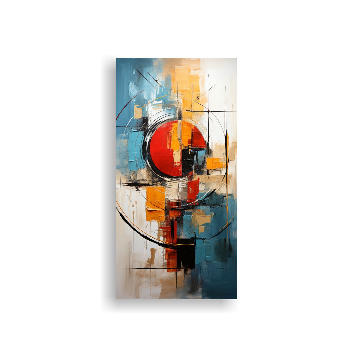 GENERICO - Cuadro Galería Intenso Pinceladas Audaces Y 40x80 Cm.