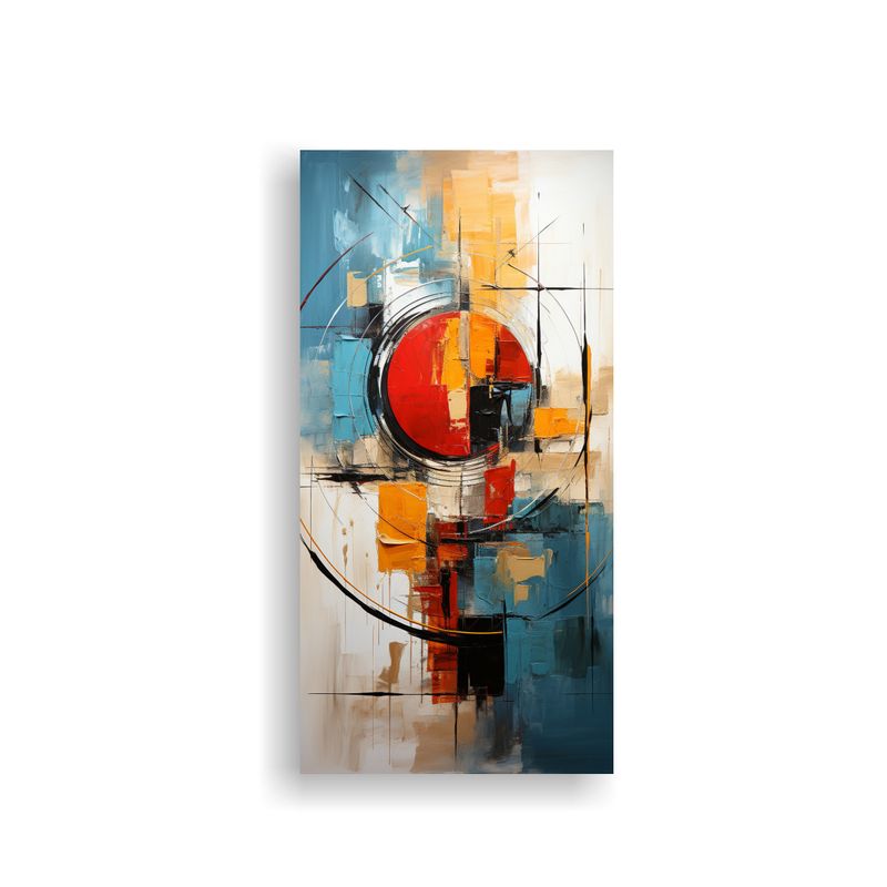 GENERICO - Cuadro Galería Intenso Pinceladas Audaces Y 40x80 Cm