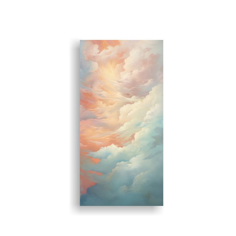 GENERICO - Pintura Decorativa Abstracta De Nubes En Lienzo 60x120 Cm