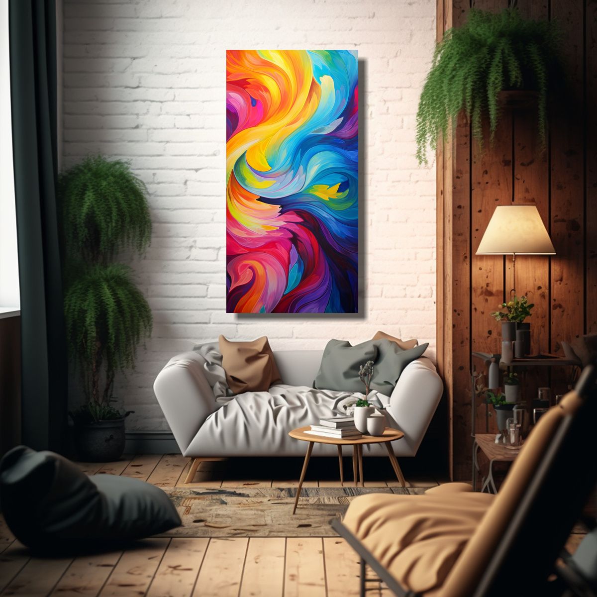 GENERICO - Arte De Pared Vitalidad Whirling Patrones 40x80 Cm